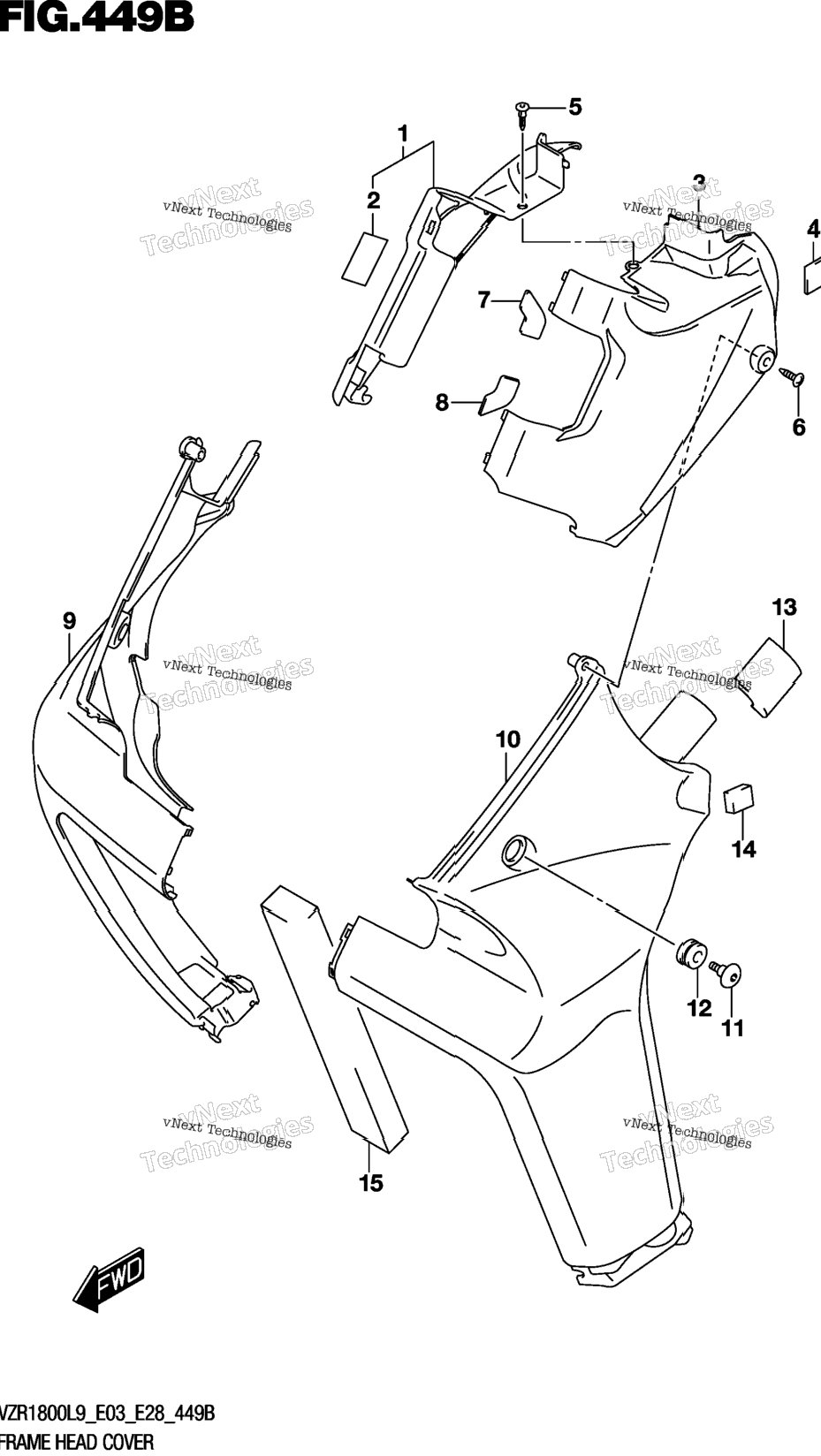 Frame Head Cover (Vzr1800bzl9 E03)