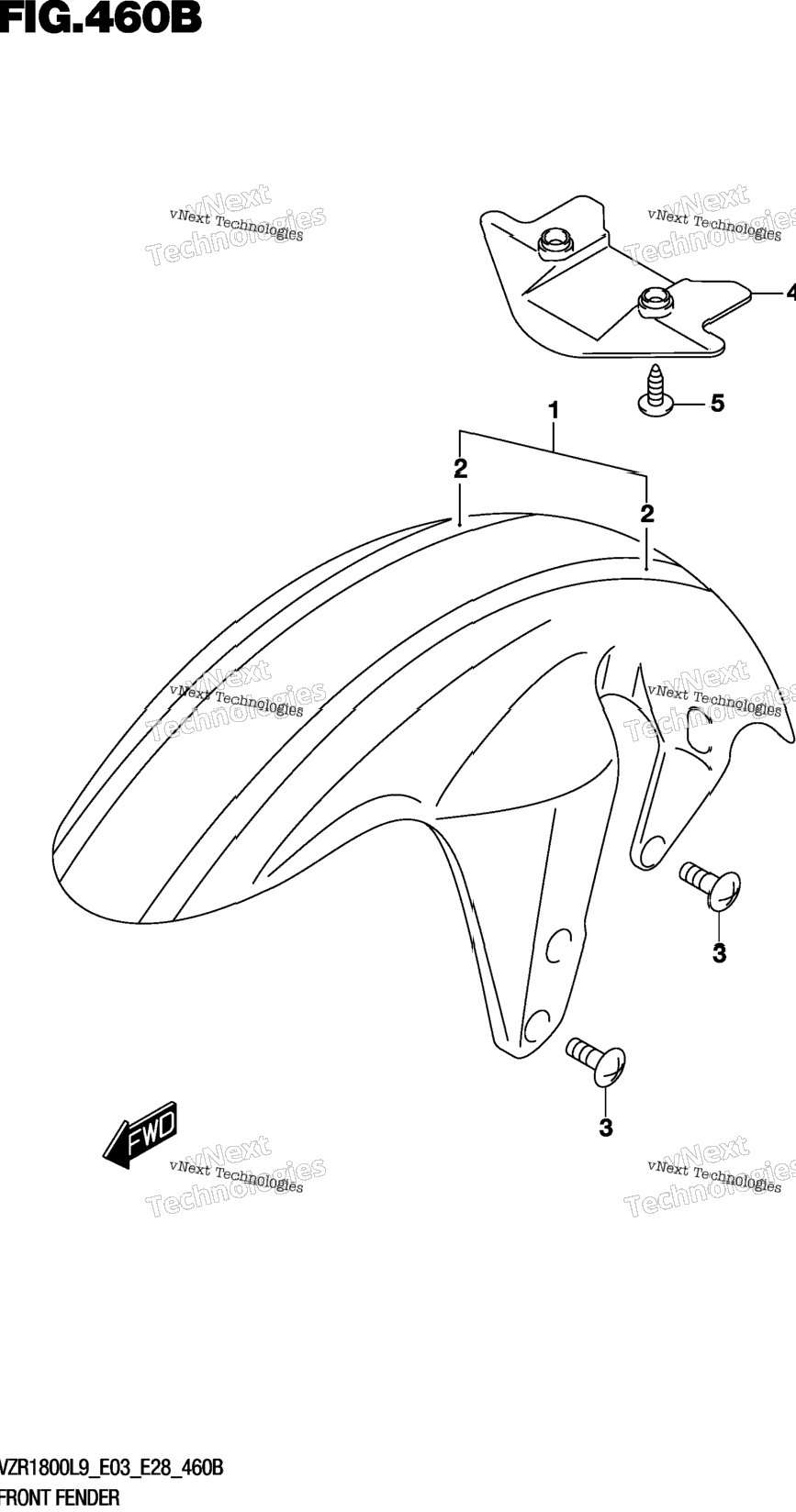 Front Fender (Vzr1800bzl9 E03) (Ajp)