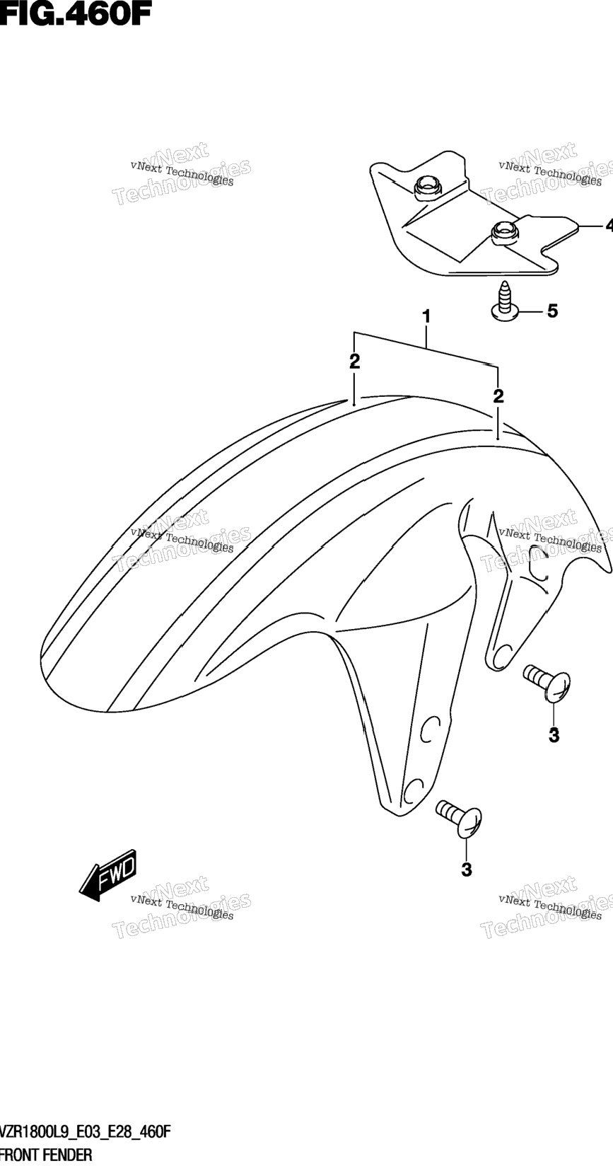 Front Fender (Vzr1800bzl9 E33) (Ajp)