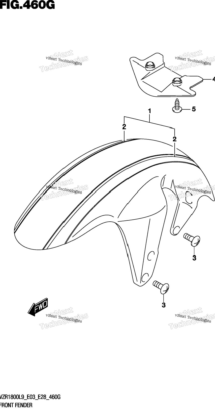 Front Fender (Vzr1800bzl9 E33) (Av4)
