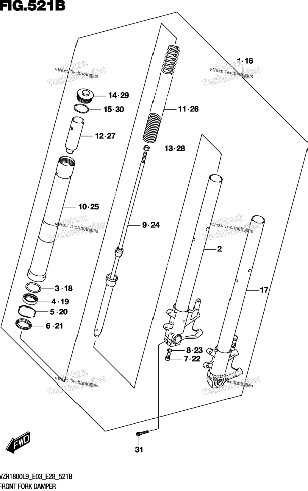 Front Fork Damper (Vzr1800bzl9 E03)