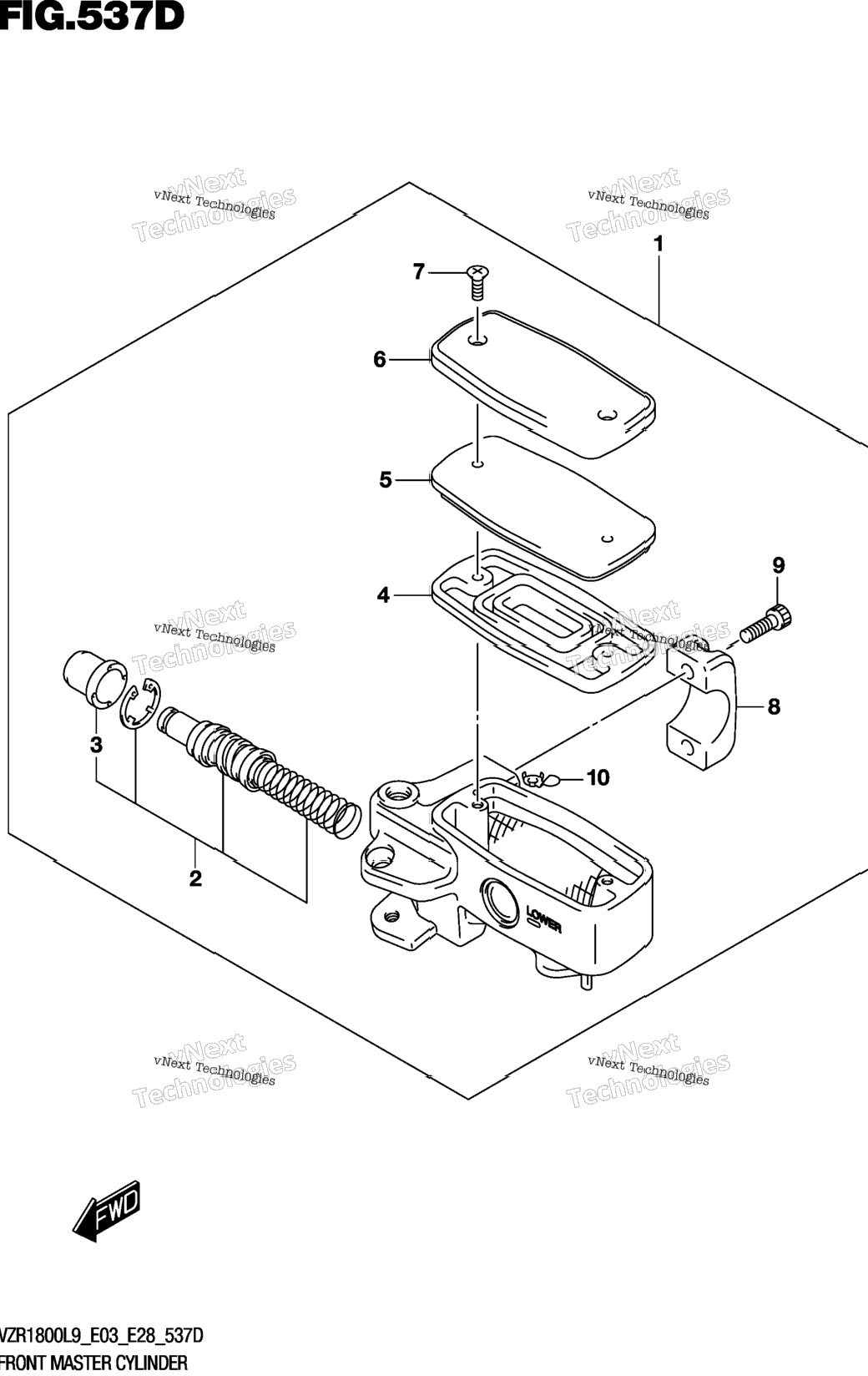 Front Master Cylinder (Vzr1800bzl9 E33)