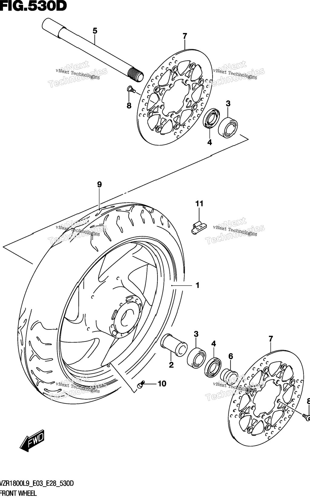 Front Wheel (Vzr1800bzl9 E33)