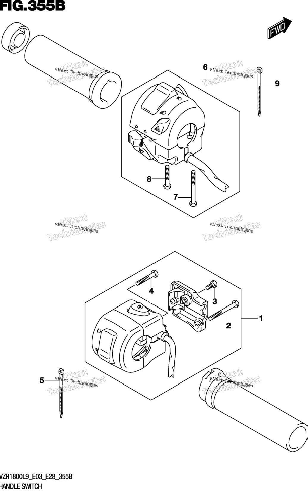 Handle Switch (Vzr1800bzl9 E03)