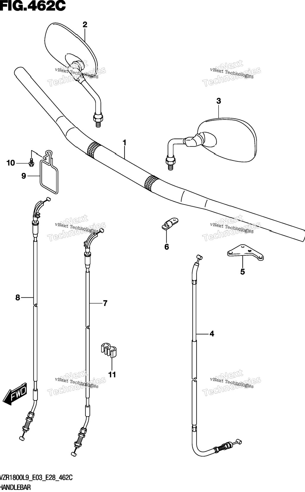 Handlebar (Vzr1800bzl9 E28)