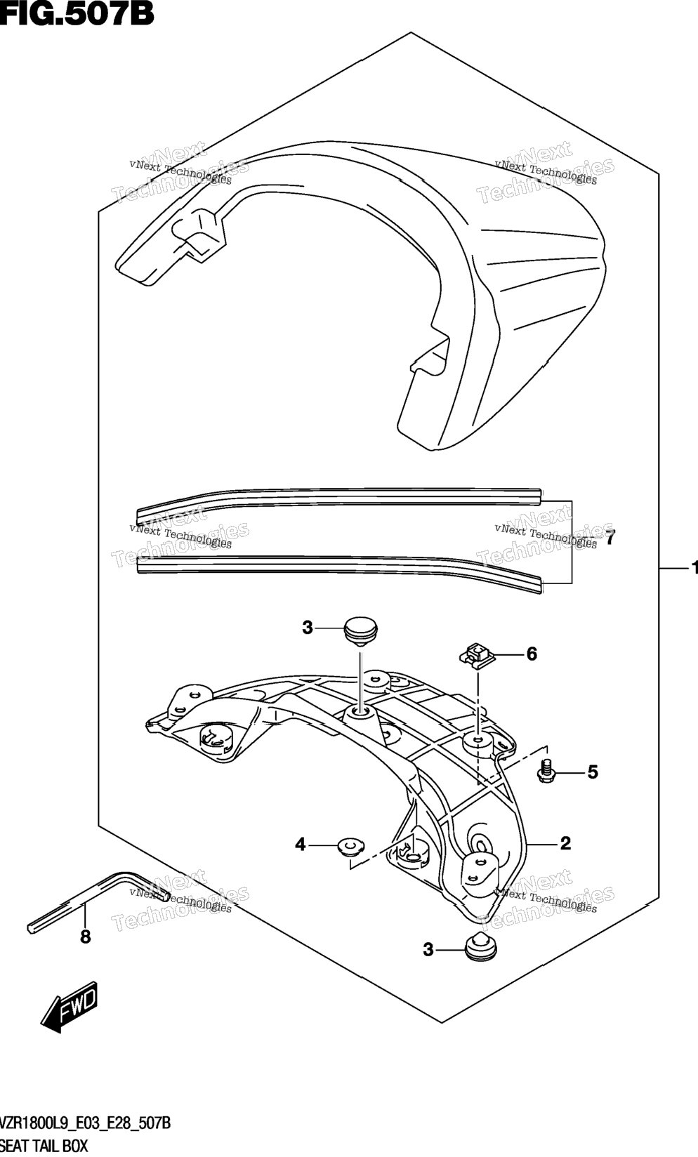 Seat Tail Box (Vzr1800bzl9 E03) (Ajp)