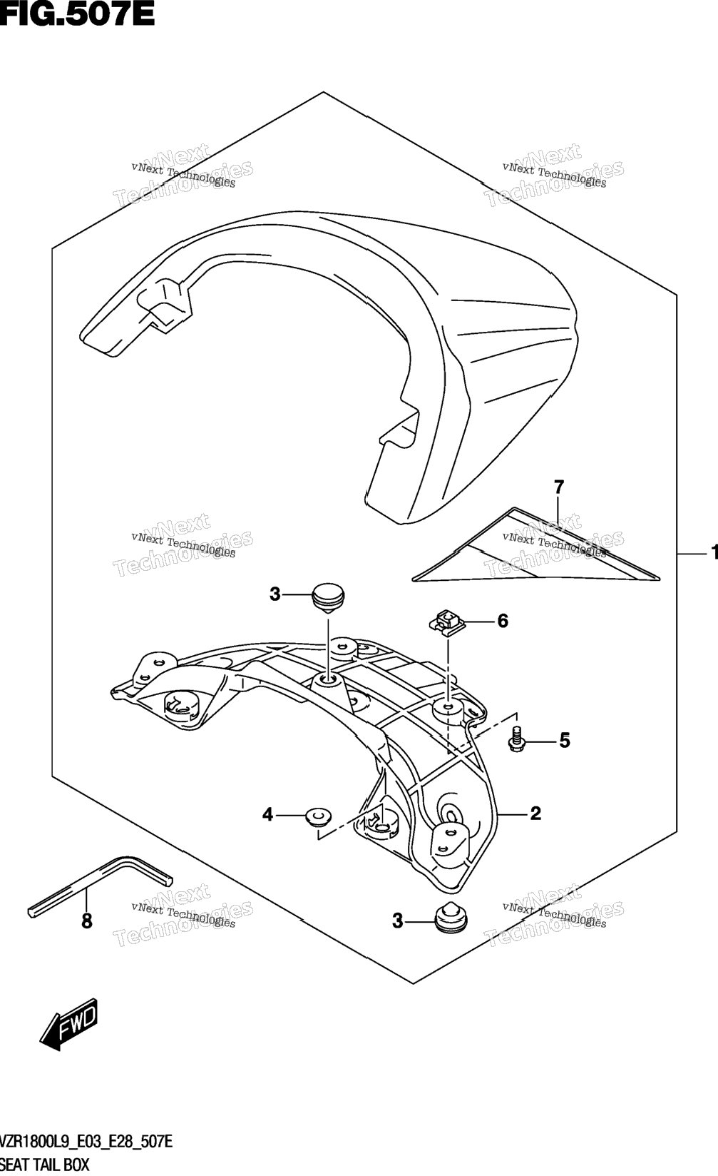 Seat Tail Box (Vzr1800bzl9 E28) (Av4)