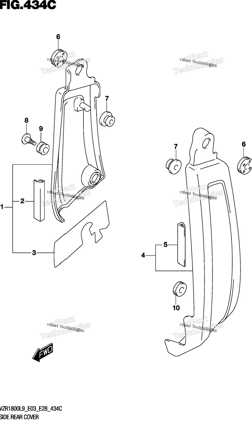 Side Rear Cover (Vzr1800bzl9 E28)