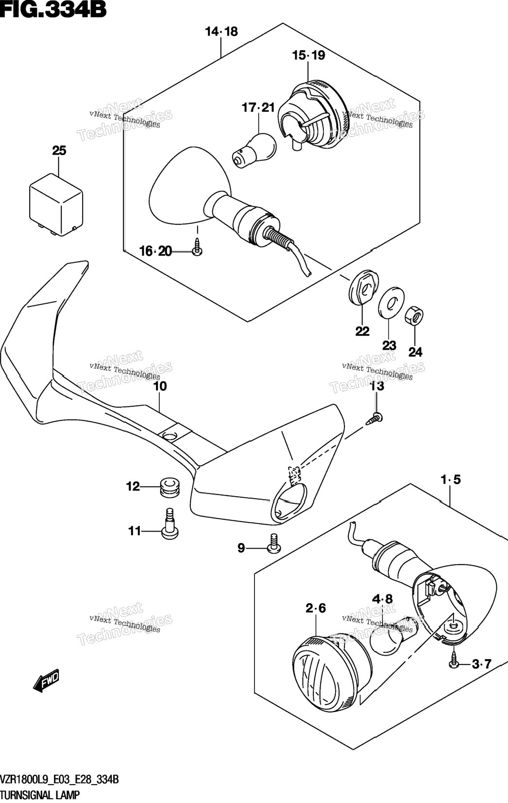 Turnsignal Lamp (Vzr1800bzl9 E03)
