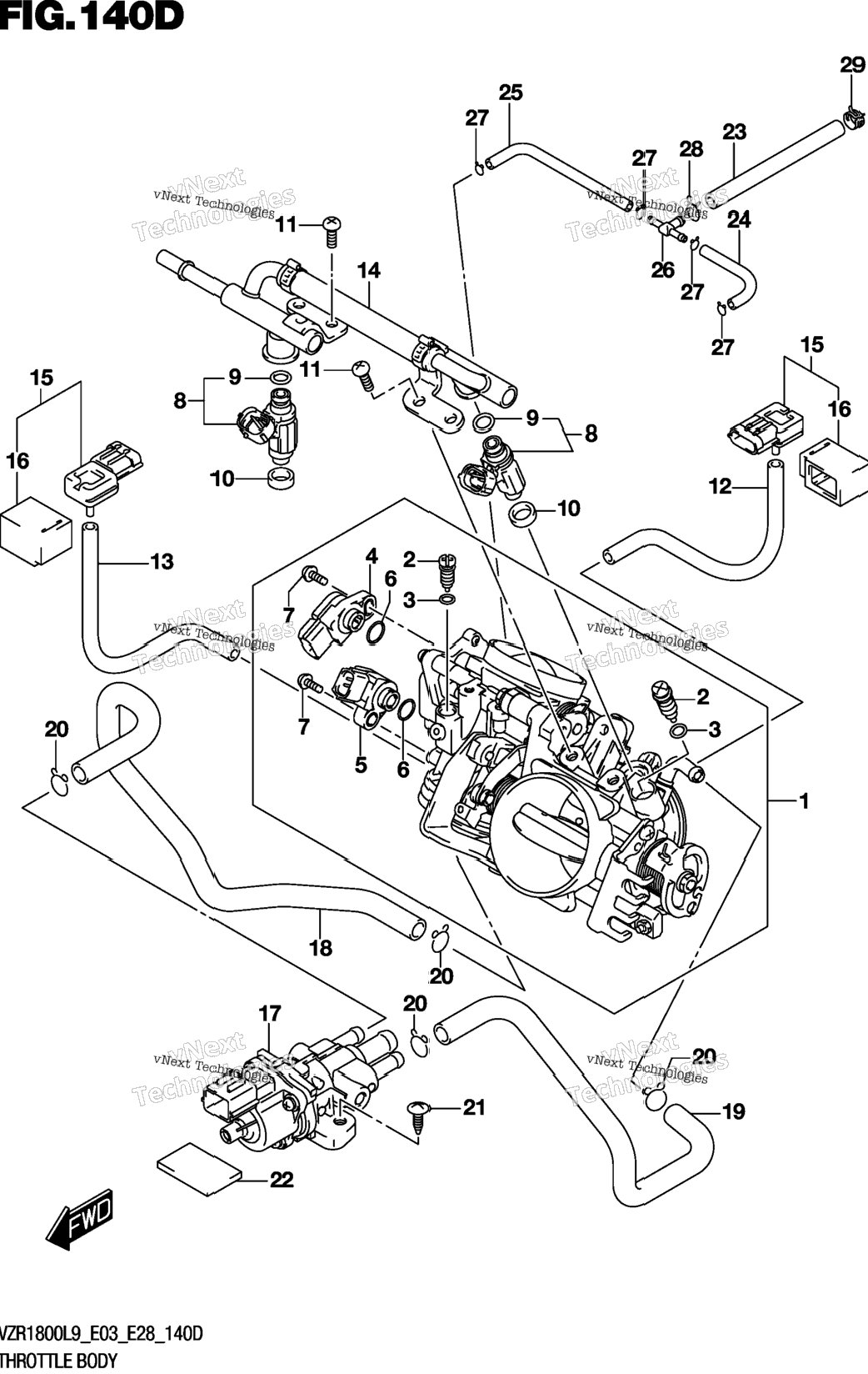 Throttle Body (Vzr1800bzl9 E33)
