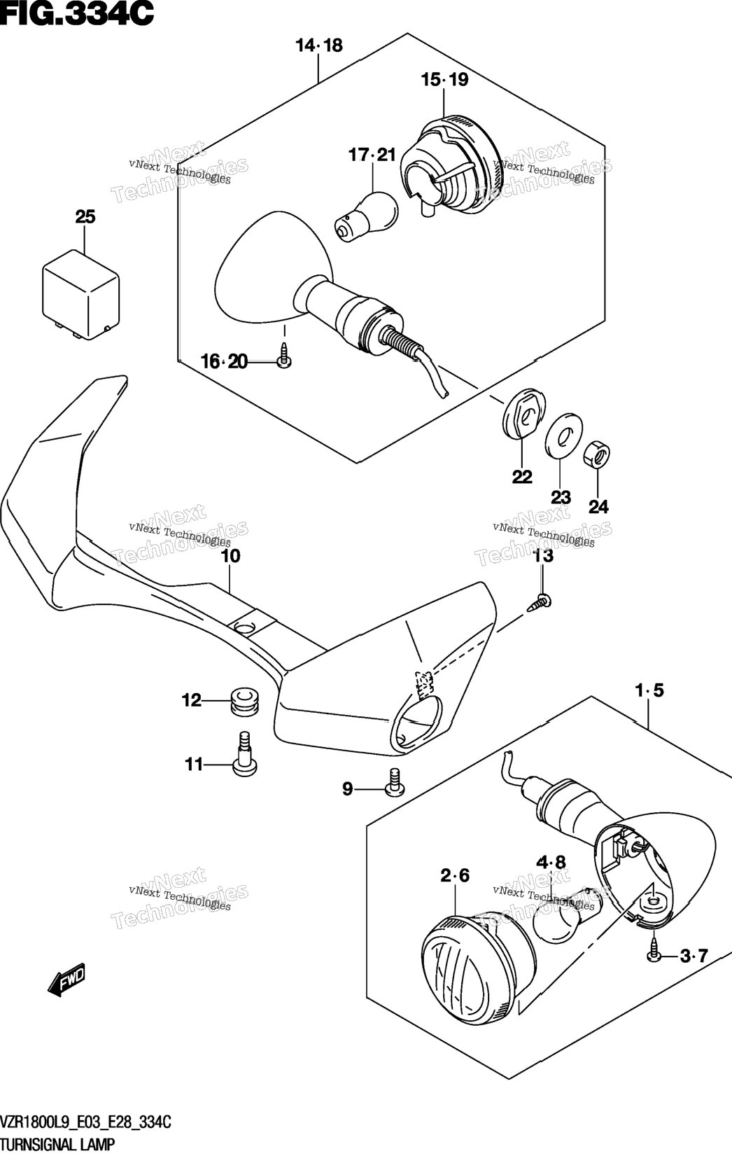 Turnsignal Lamp (Vzr1800bzl9 E28)