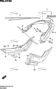 Нажмите для увеличения Rear Fender (Vzr1800bzl9 E03) (Av4)