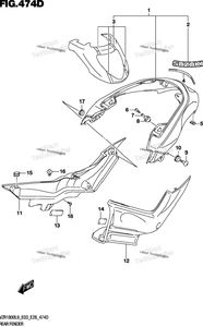 Нажмите для увеличения Rear Fender (Vzr1800bzl9 E28) (Ajp)