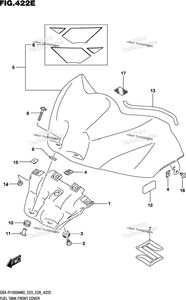 Нажмите для увеличения Fuel Tank Front Cover (Gsx-R1000rza)