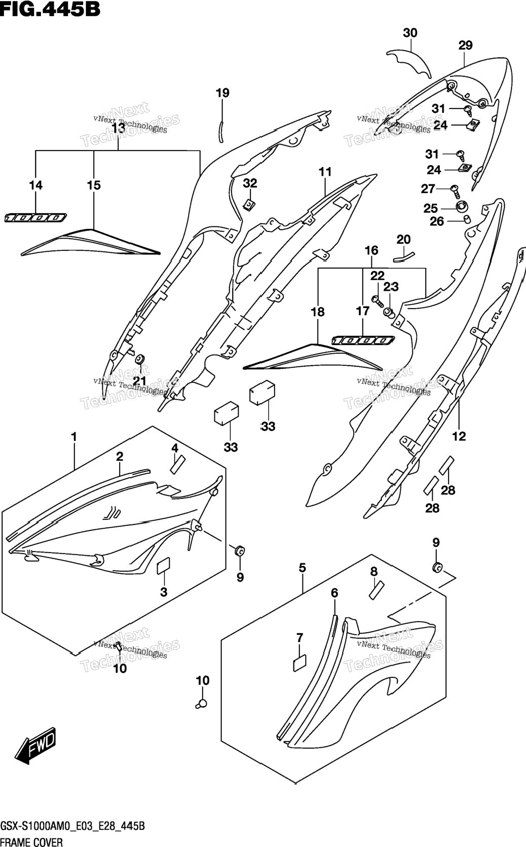 Frame Cover (Gsx-S1000za)