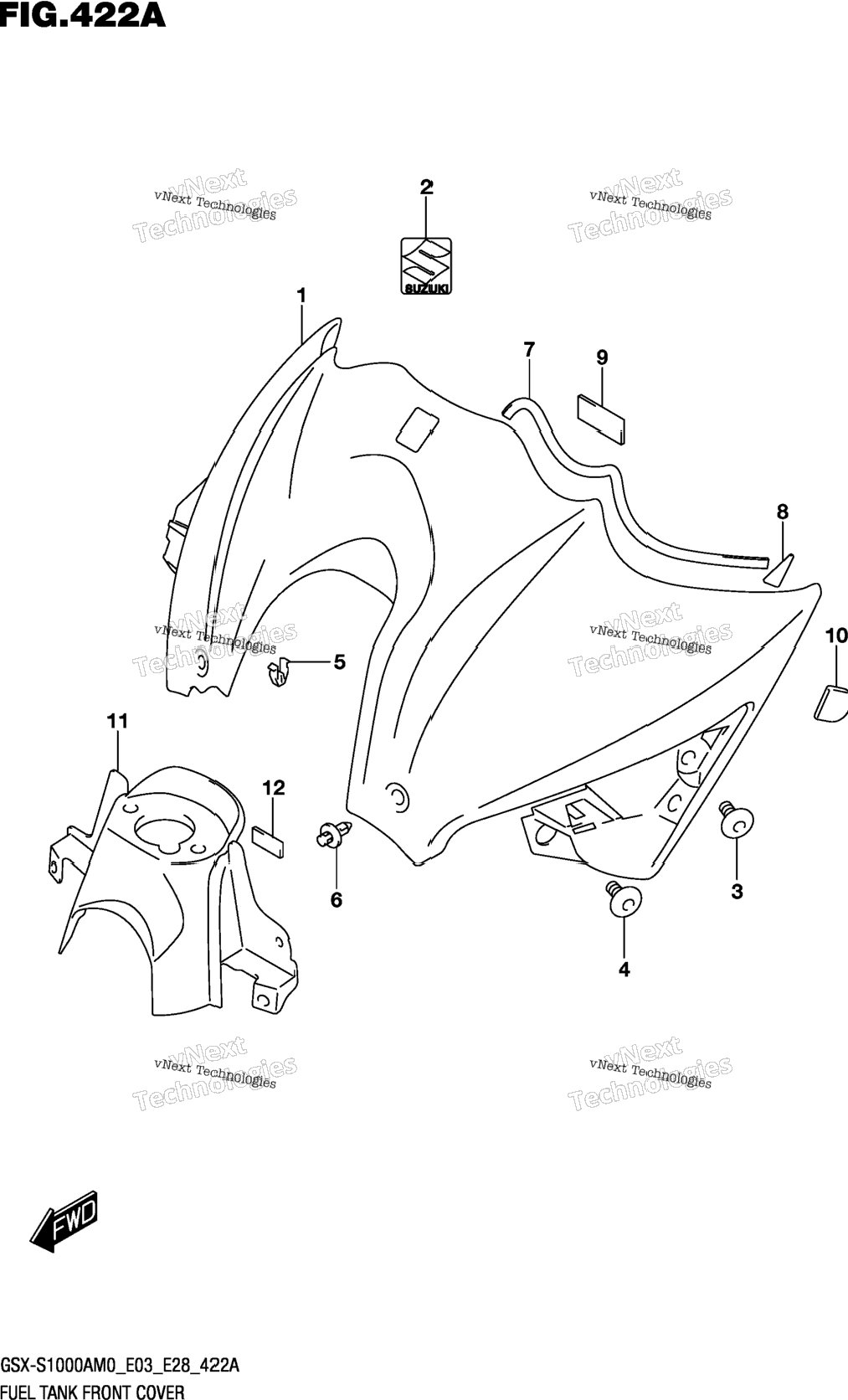 Fuel Tank Front Cover
