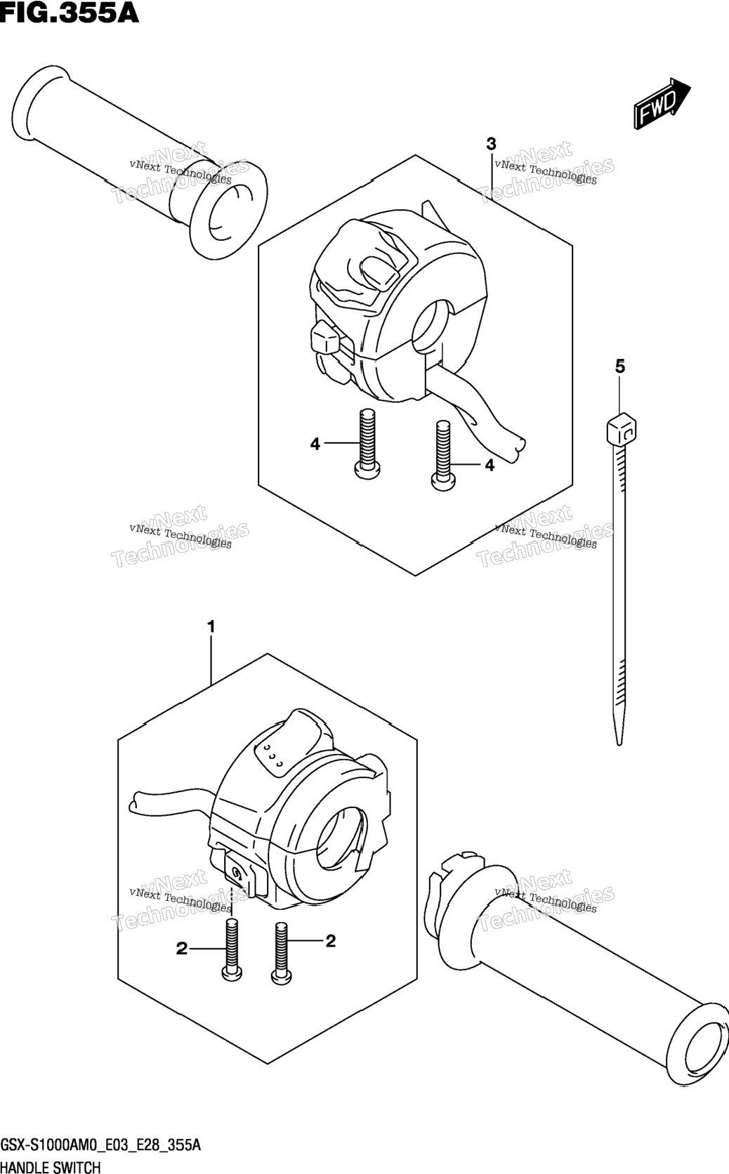 Handle Switch (E03,E33)