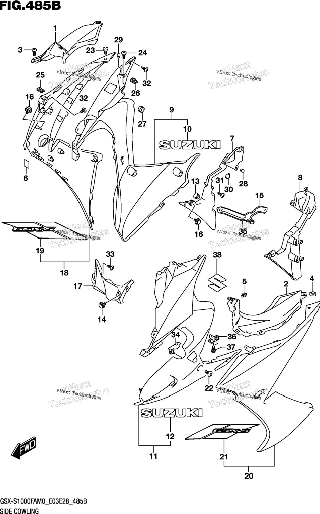 Side Cowling (E28)