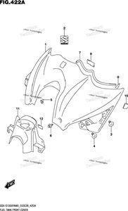 Нажмите для увеличения Fuel Tank Front Cover (E03,E33)