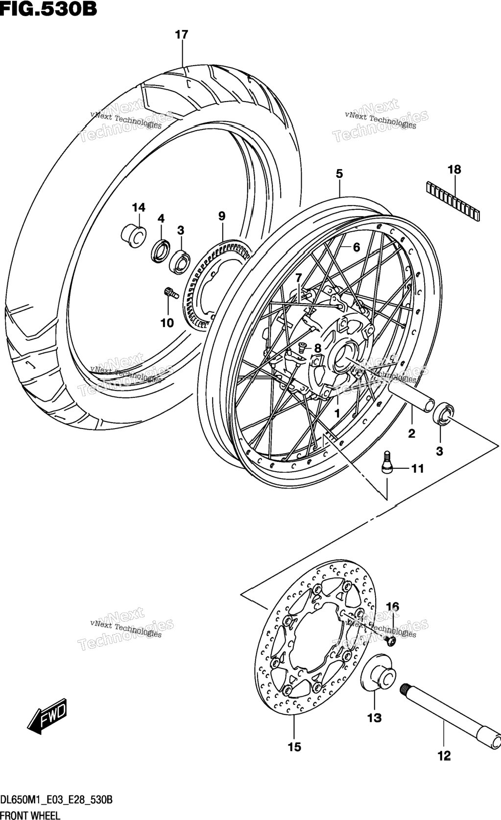 Front Wheel (Dl650xa)
