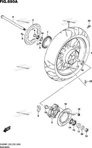 Rear Wheel (Dl650a)