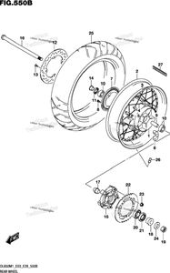 Rear Wheel (Dl650xa)
