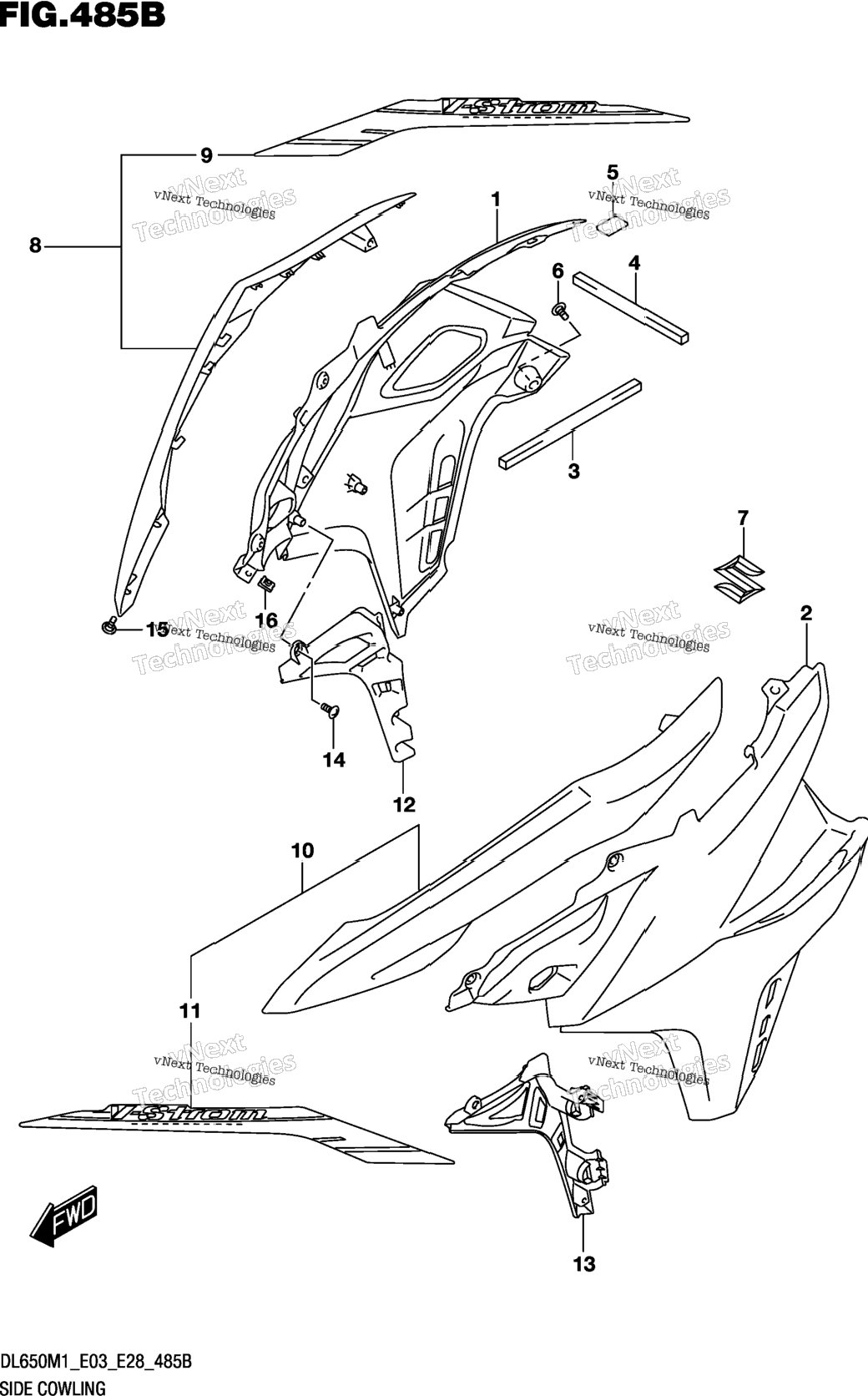 Side Cowling (Dl650xa)