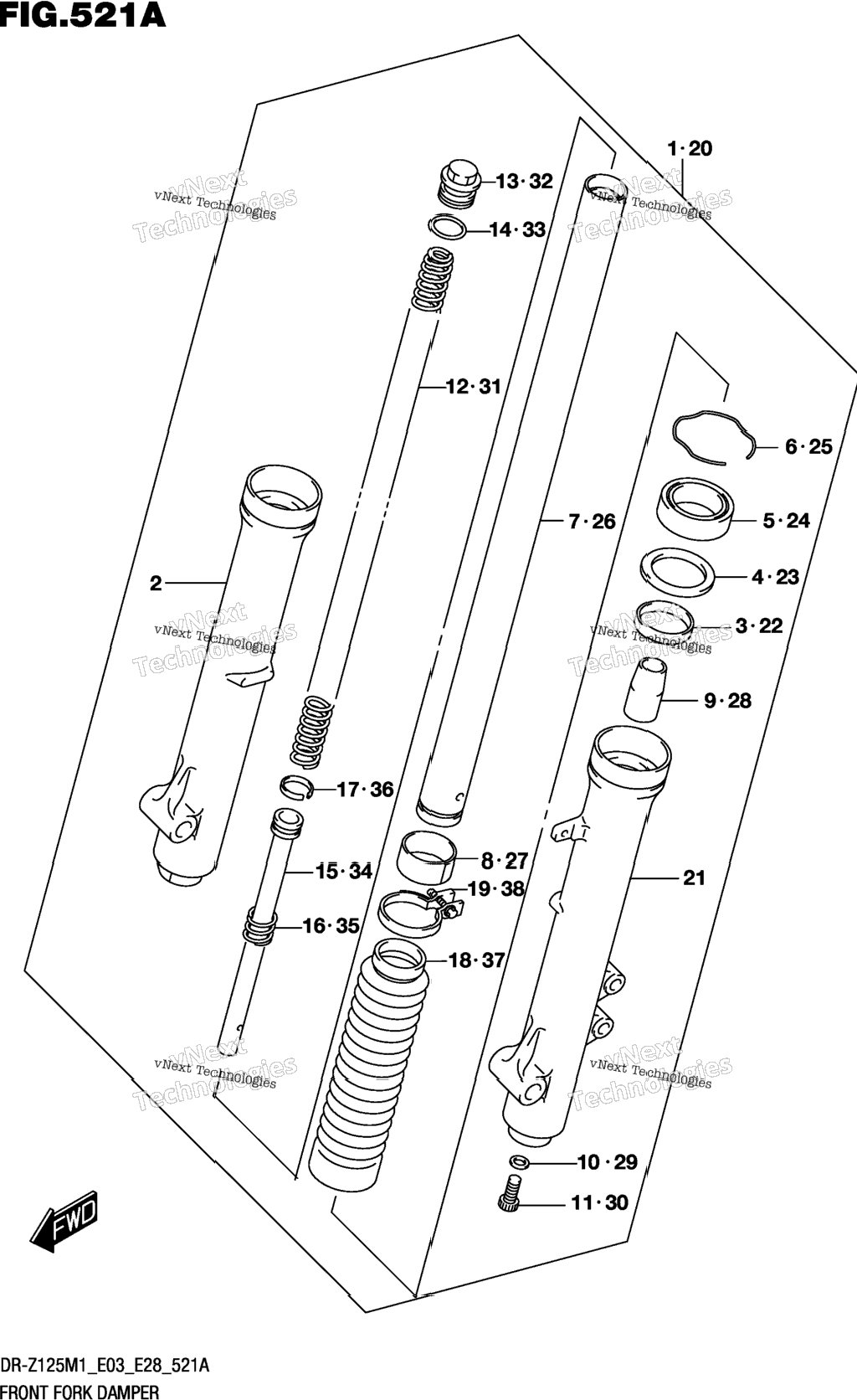 Front Fork Damper (Dr-Z125)