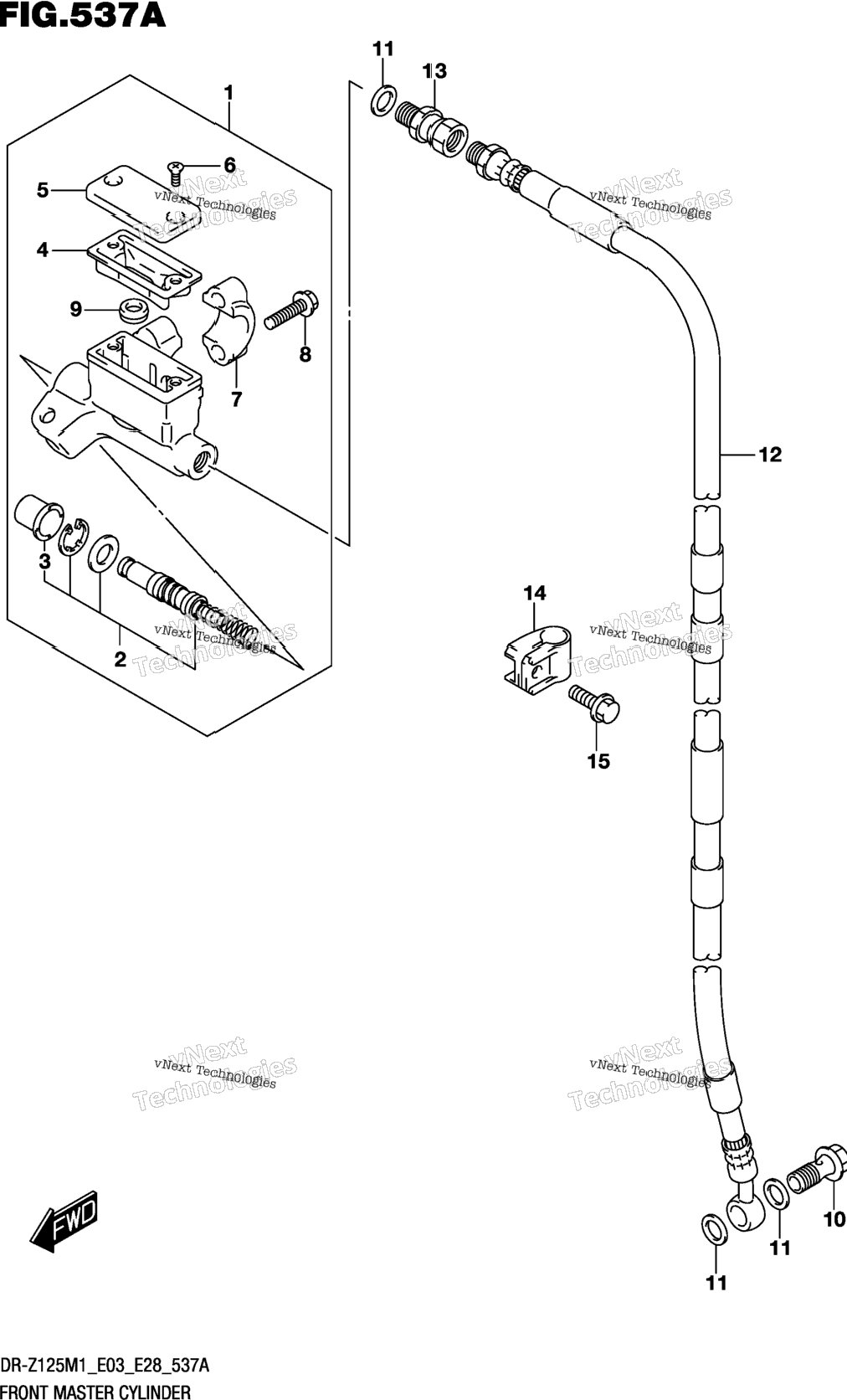 Front Master Cylinder (Dr-Z125l)