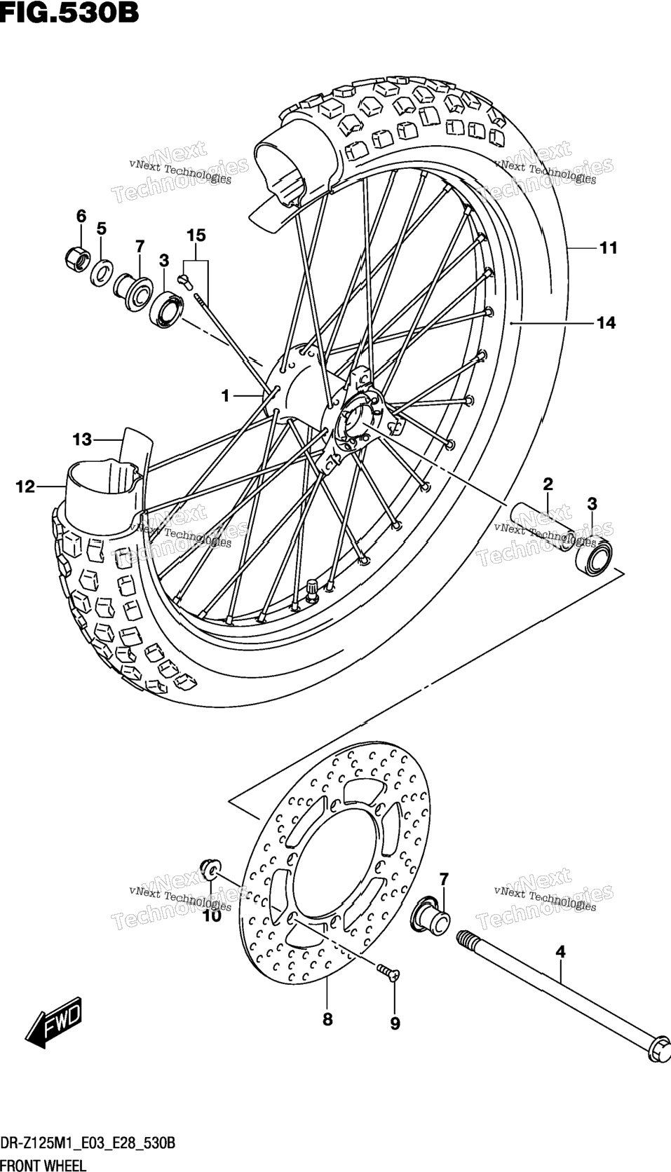 Front Wheel (Dr-Z125l)