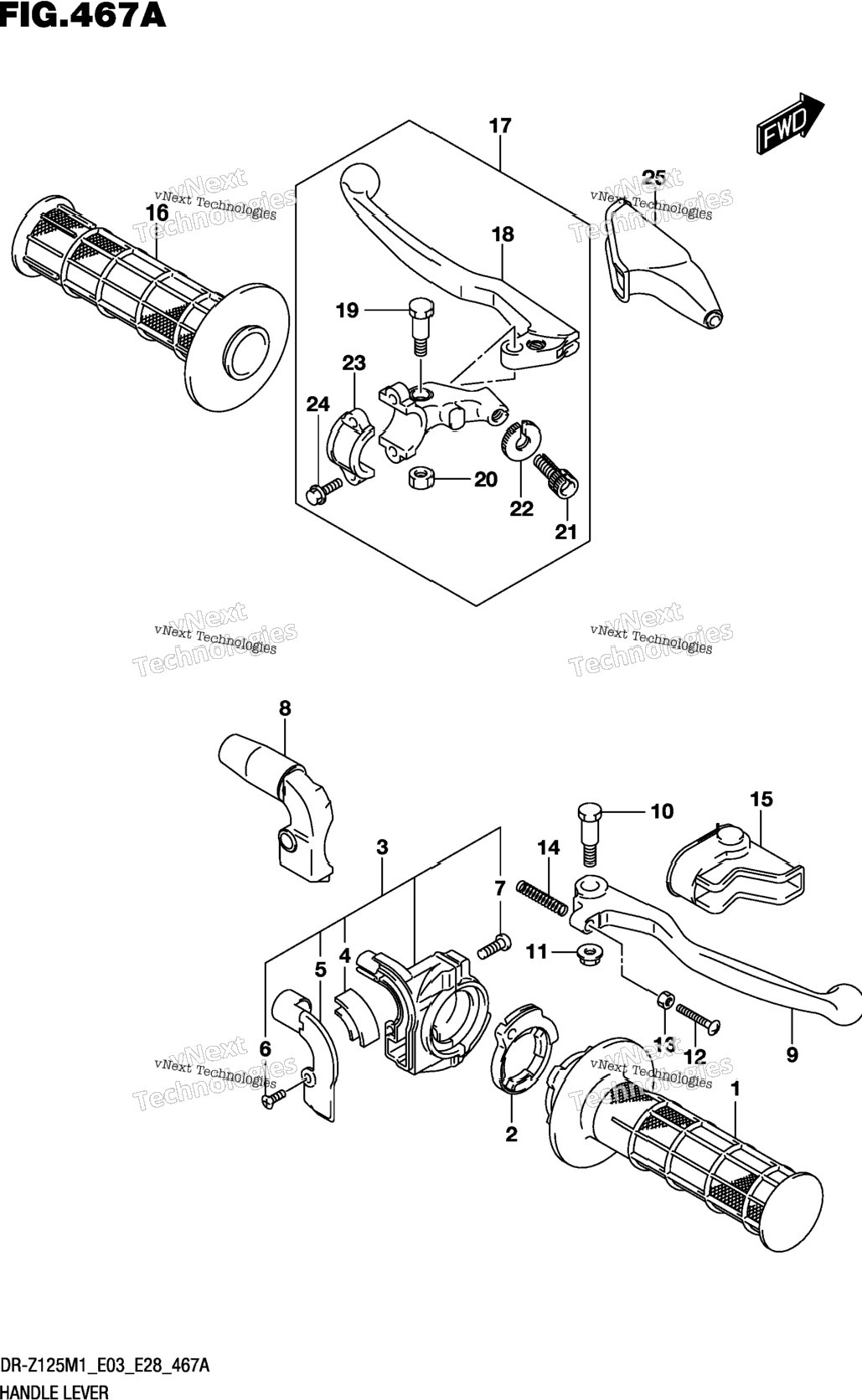 Handle Lever (Dr-Z125l)