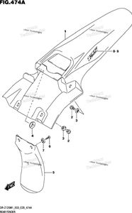 Rear Fender (Dr-Z125)