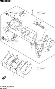 Нажмите для увеличения Rear Caliper (Dr-Z400sm)