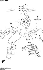 Нажмите для увеличения Rear Fender (Dr-Z400sm)