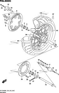 Rear Wheel (Dr-Z400sm)