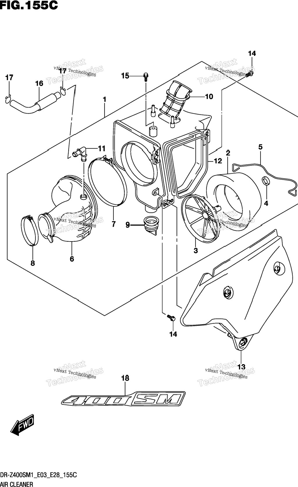 Air Cleaner (Dr-Z400sm)