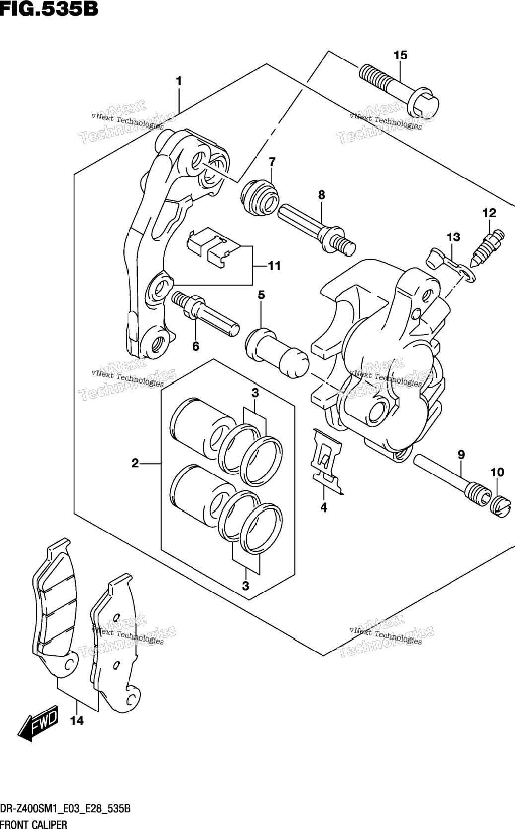 Front Caliper (Dr-Z400sm)