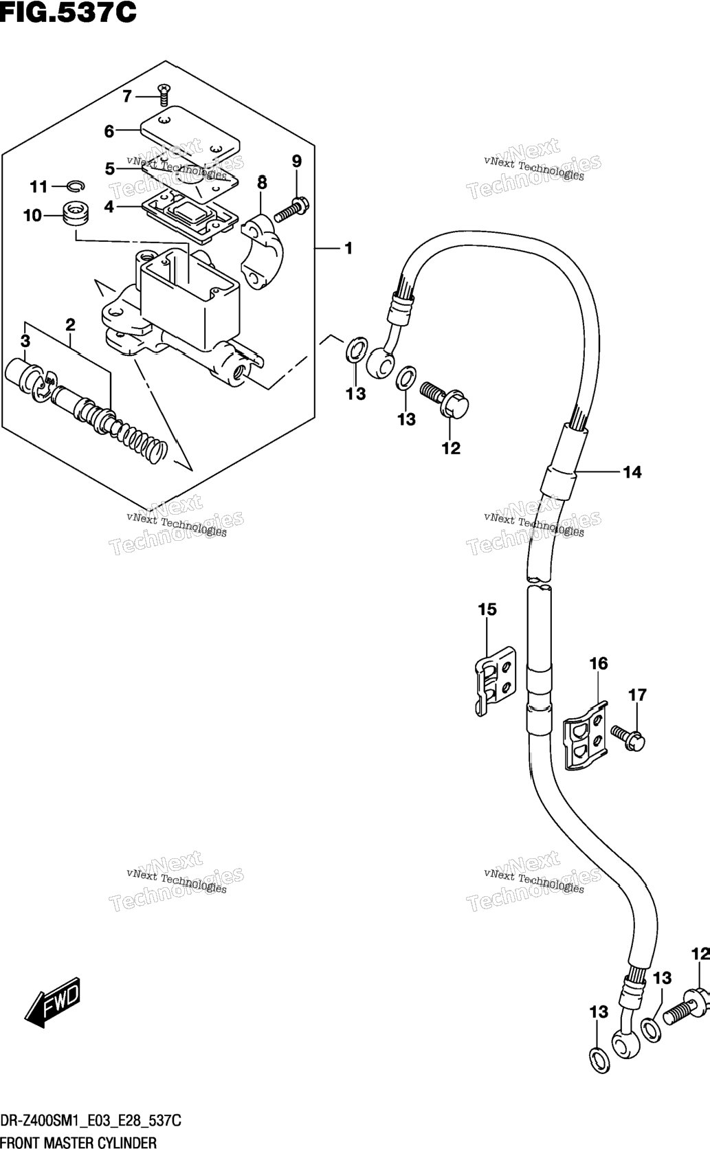 Front Master Cylinder (Dr-Z400sm)