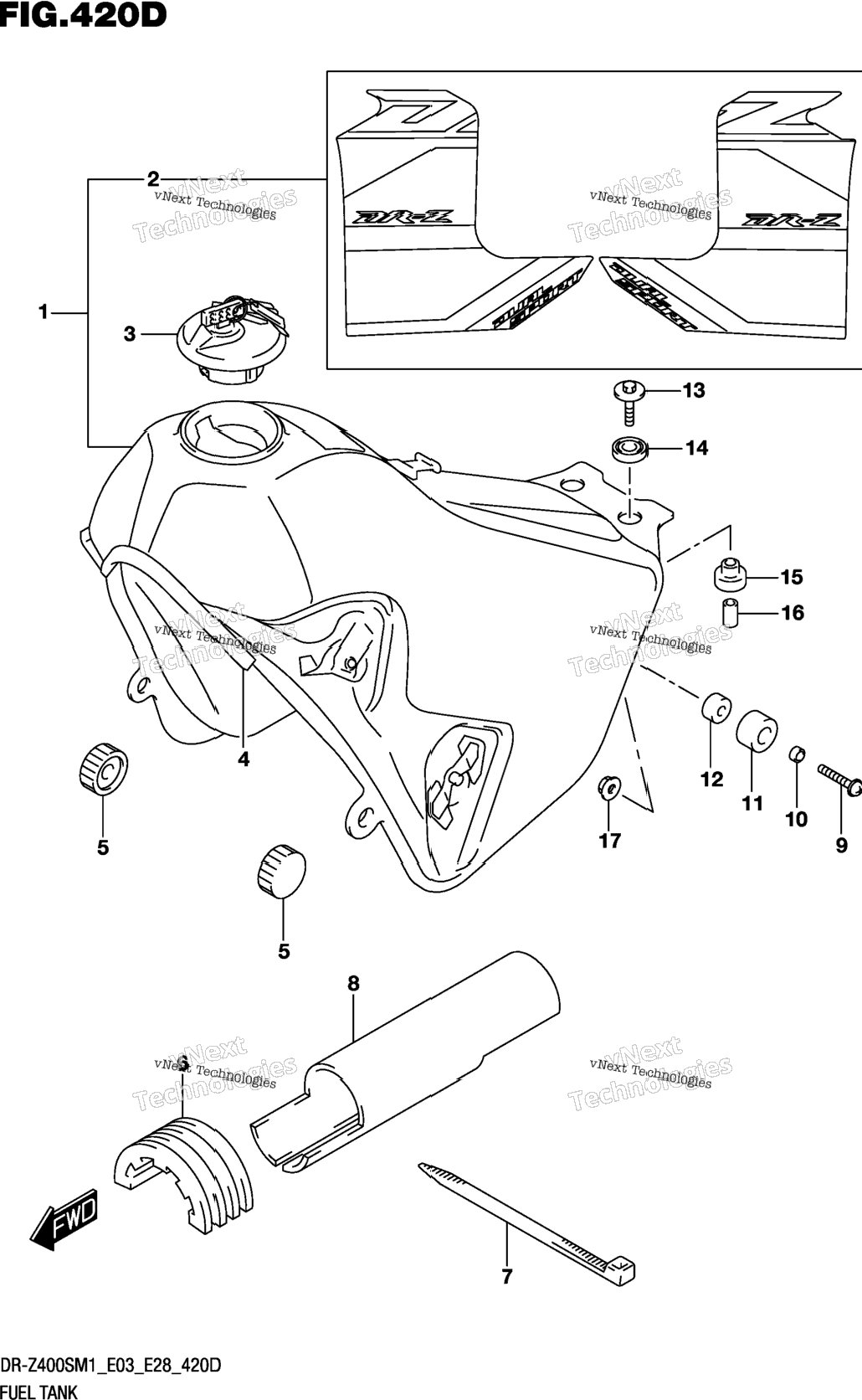 Fuel Tank (Dr-Z400s:E33)