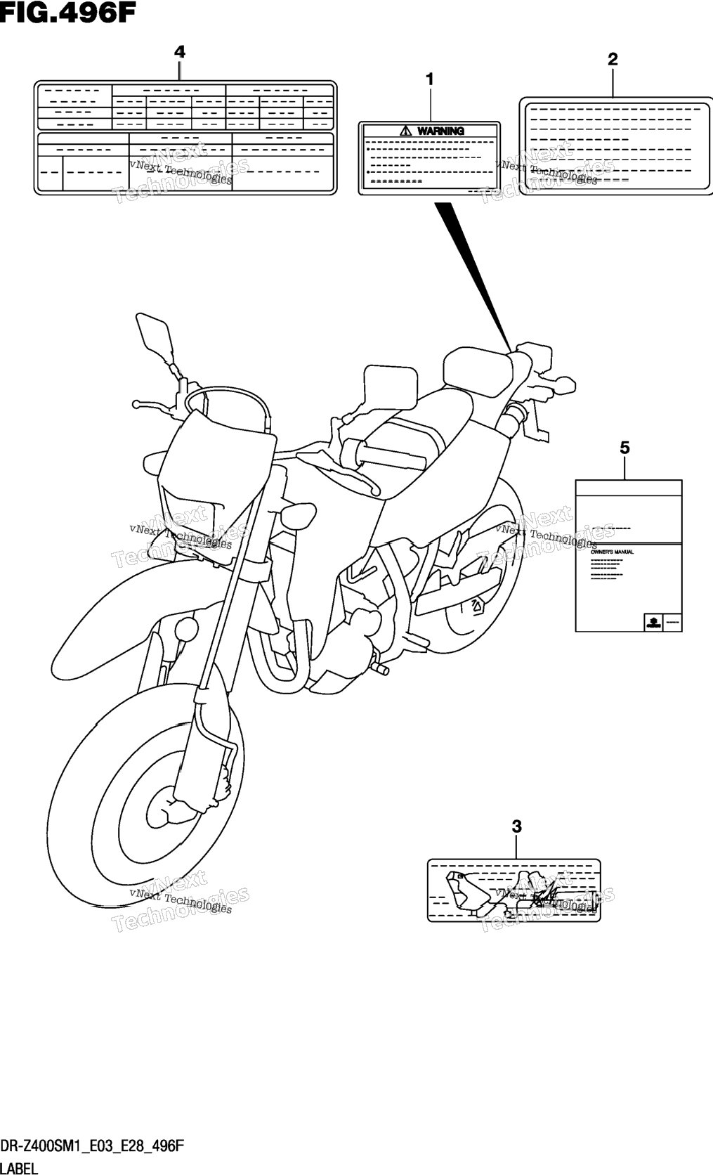 Label (Dr-Z400sm:E33)