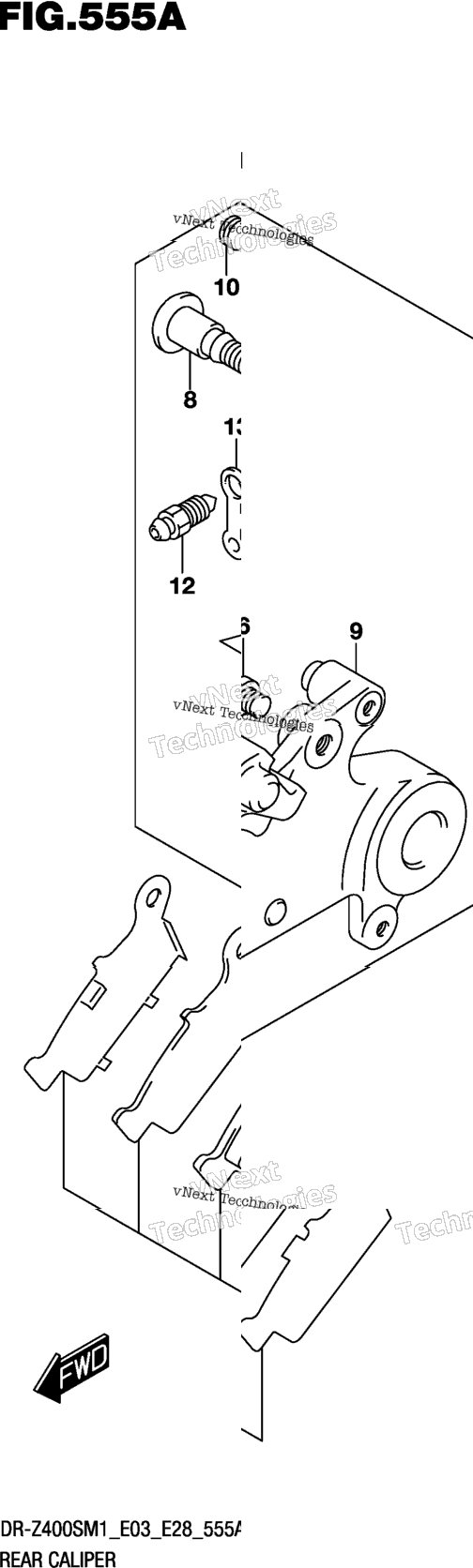 Rear Caliper (Dr-Z400s)