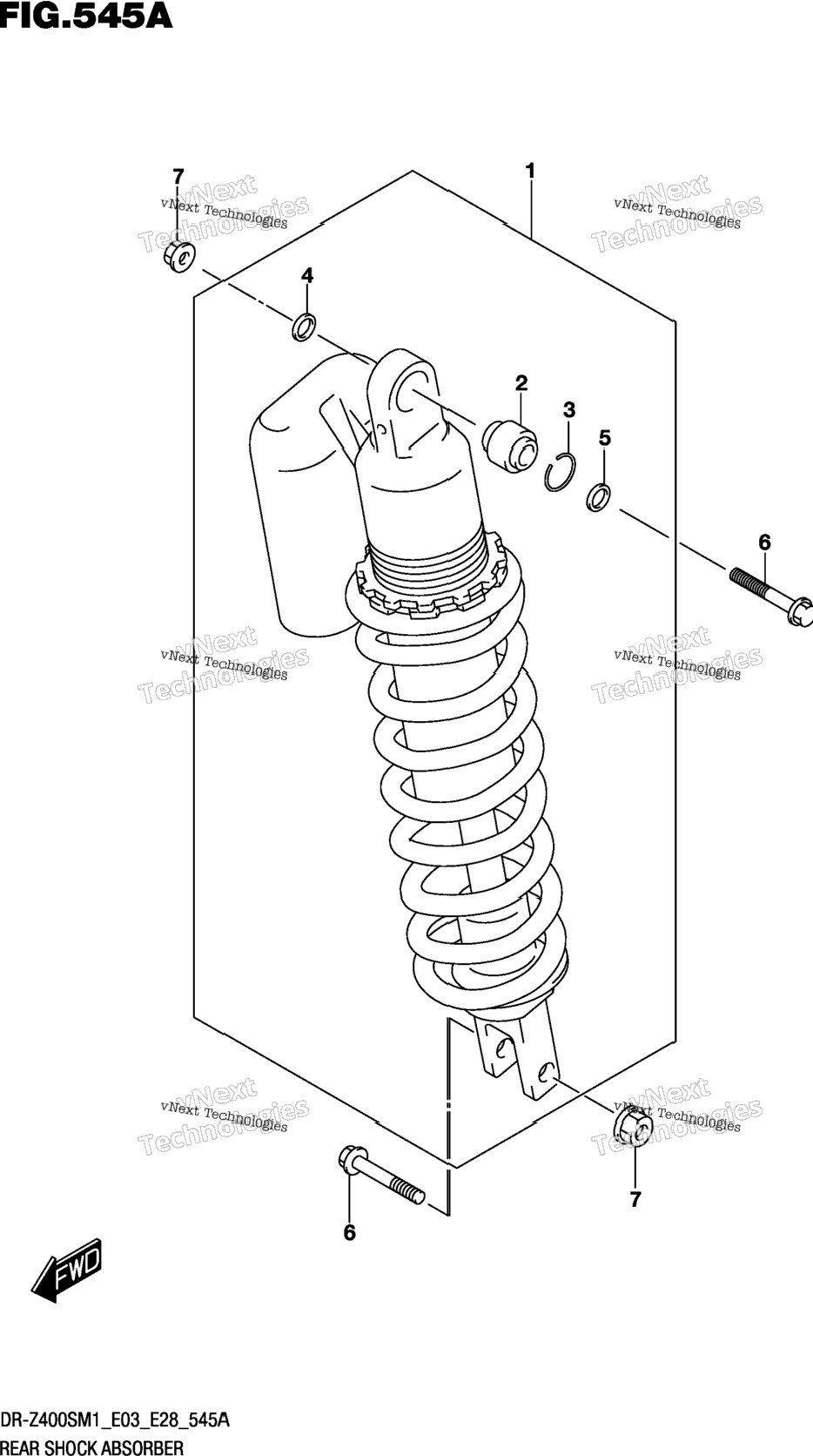 Rear Shock Absorber (Dr-Z400s)