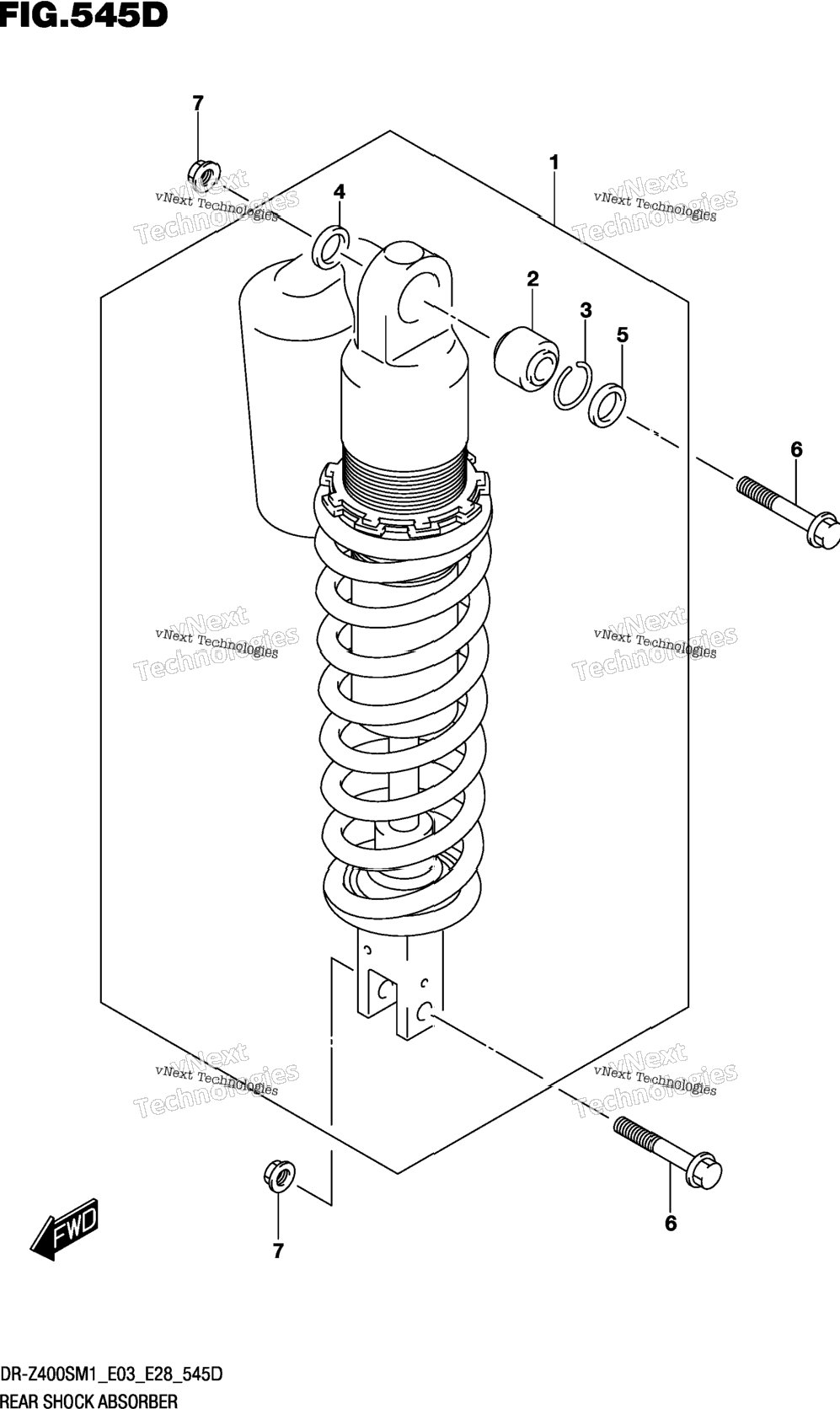 Rear Shock Absorber (Dr-Z400sm)