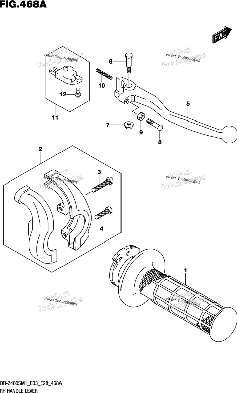 Rh Handle Lever