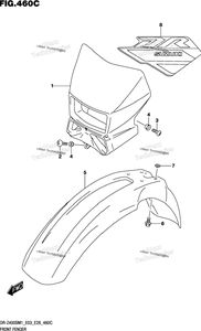 Нажмите для увеличения Front Fender (Dr-Z400sm)