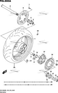 Нажмите для увеличения Rear Wheel (Gsx-R600z)