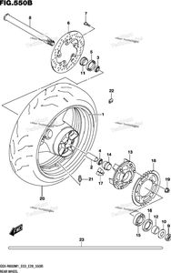 Нажмите для увеличения Rear Wheel (Gsx-R600)