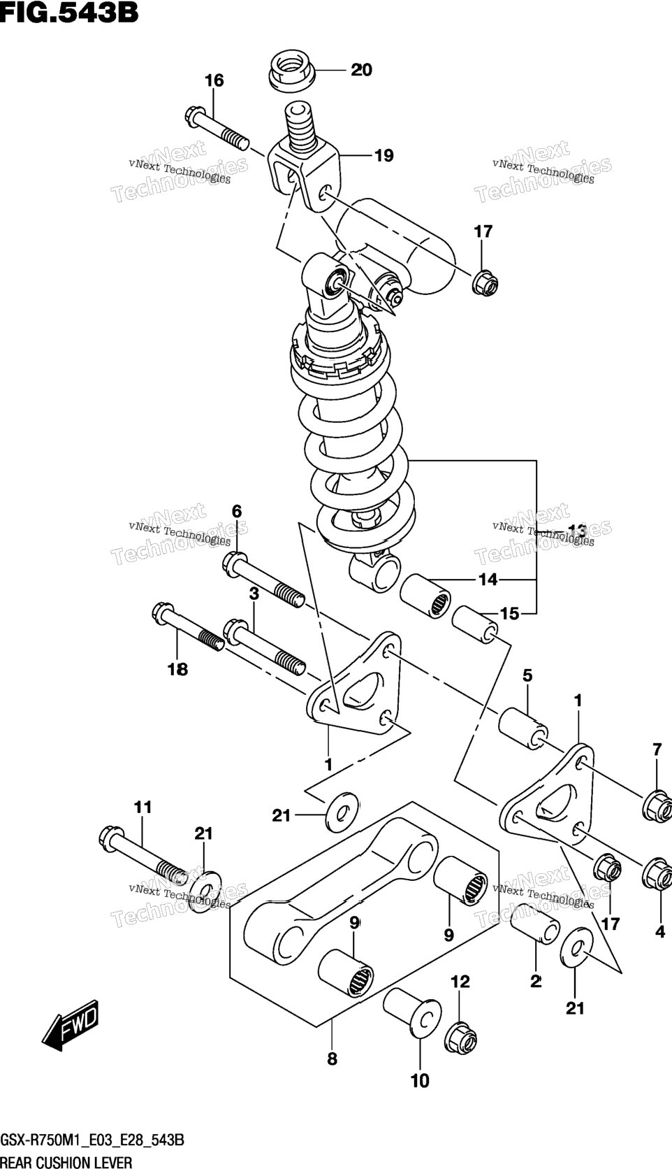 Rear Cushion Lever