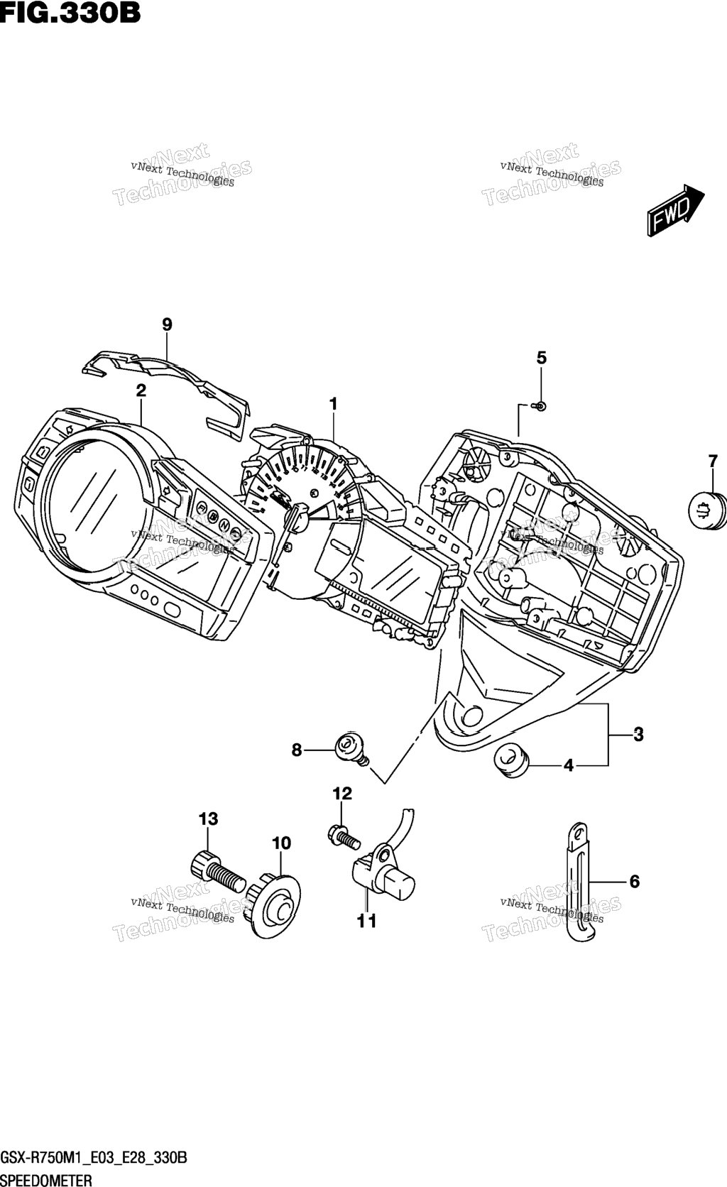 Speedometer (E03,E33)