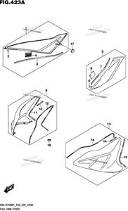 Нажмите для увеличения Fuel Tank Cover (Gsx-R750)
